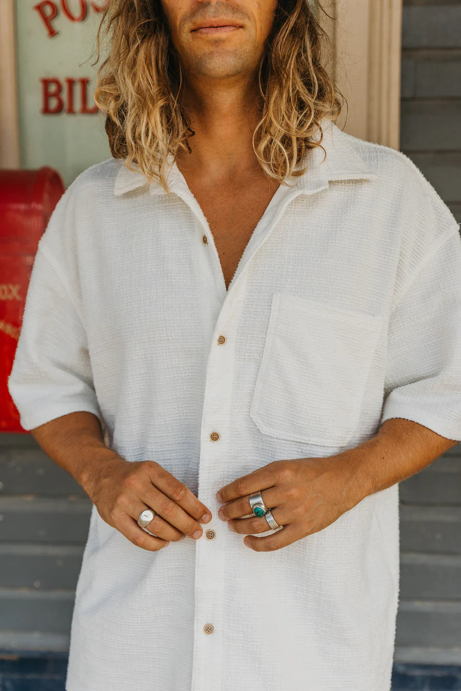 Wells Textured Short Sleeve Shirt