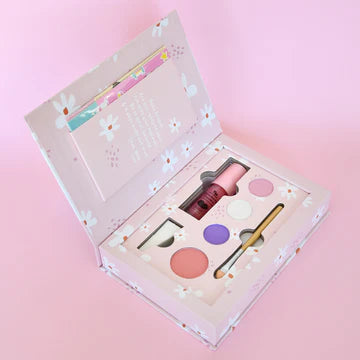 Deluxe Makeup Set - Nala Pink Natural Pressed Powder Kids Makeup Palette Kit