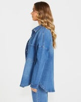 Jasmine Denim Jacket in 80 Vintage Was