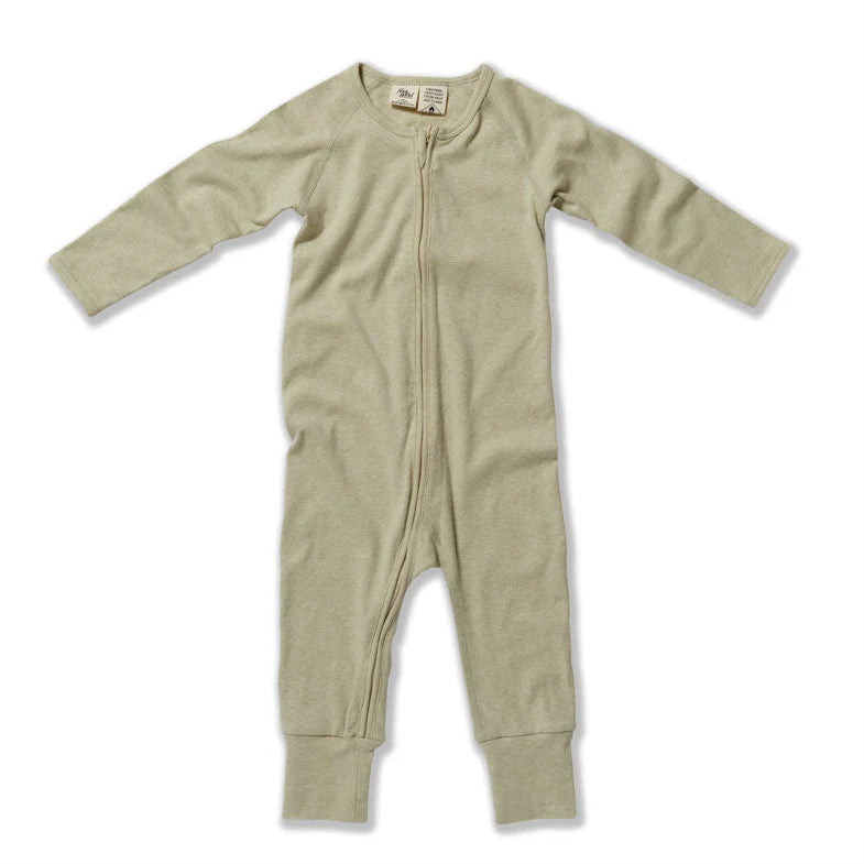Undyed organic cotton romper