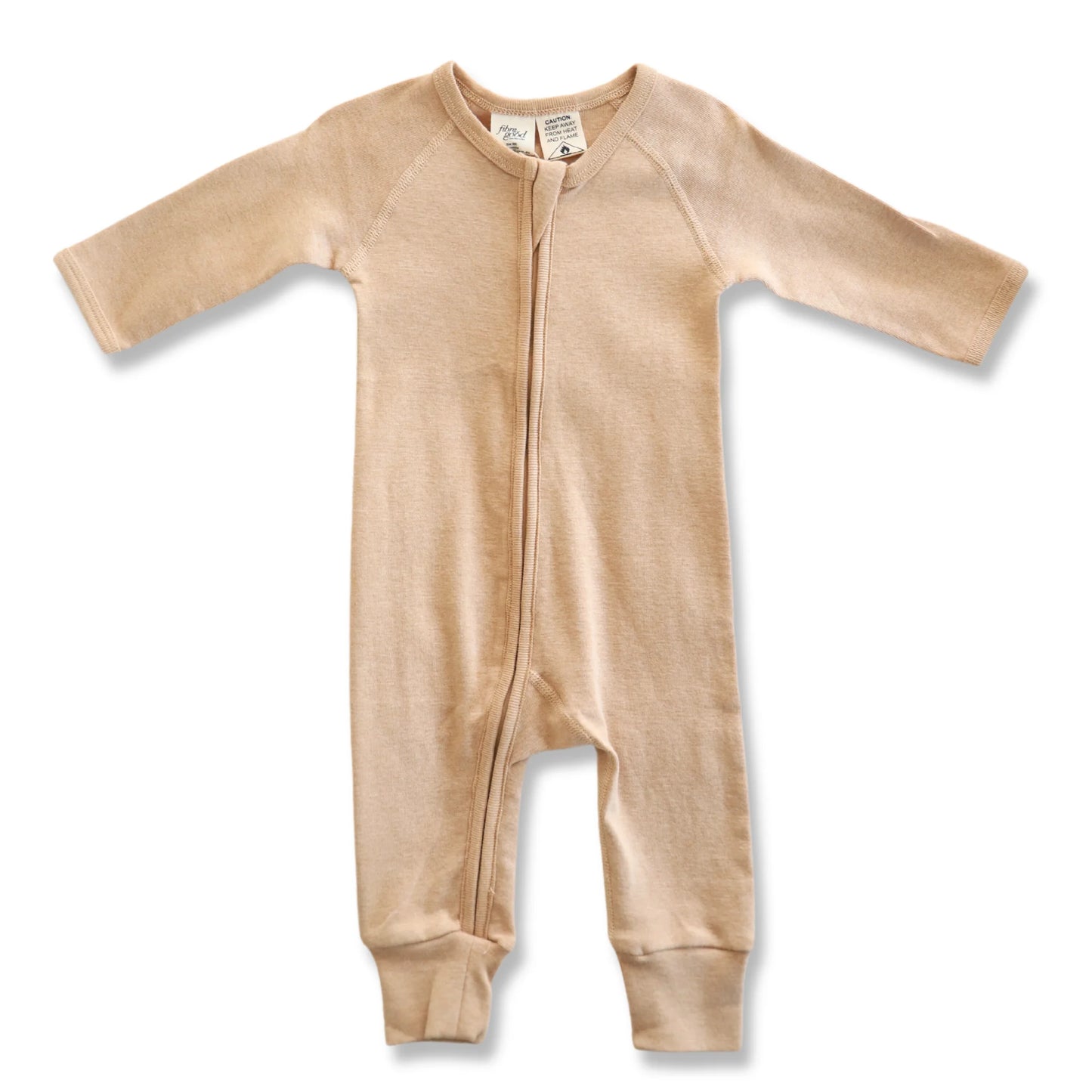 Undyed organic cotton romper
