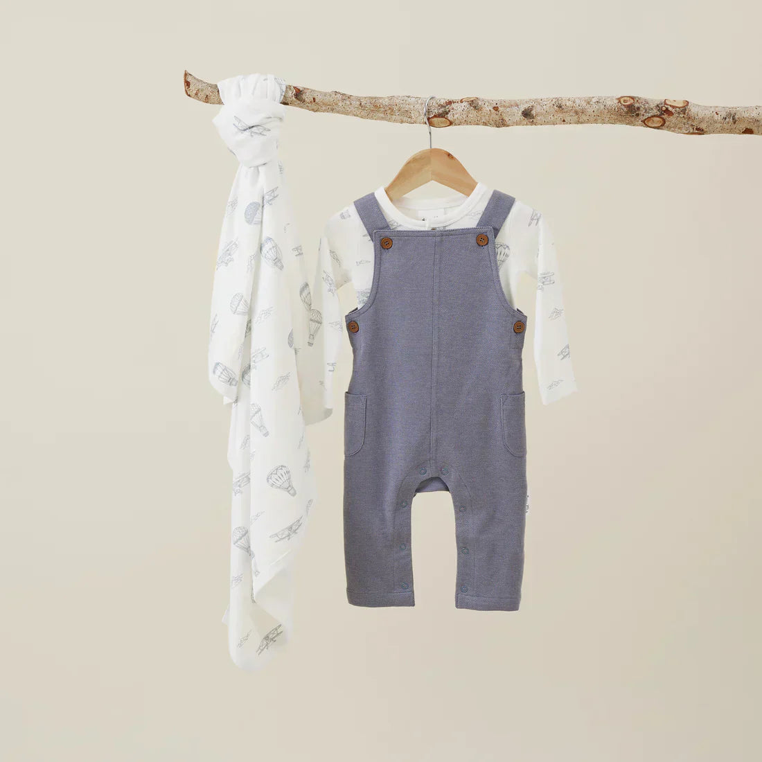 Dark Chambray Overalls