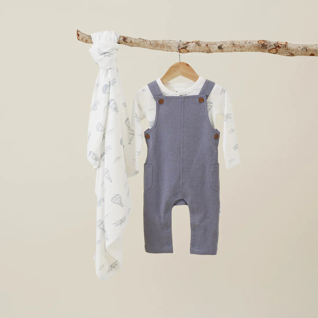 Dark Chambray Overalls