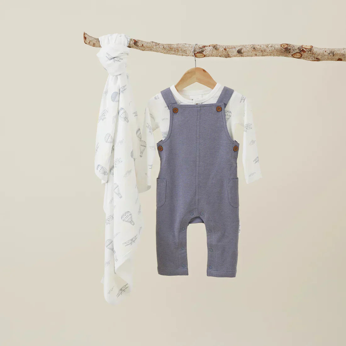 Dark Chambray Overalls