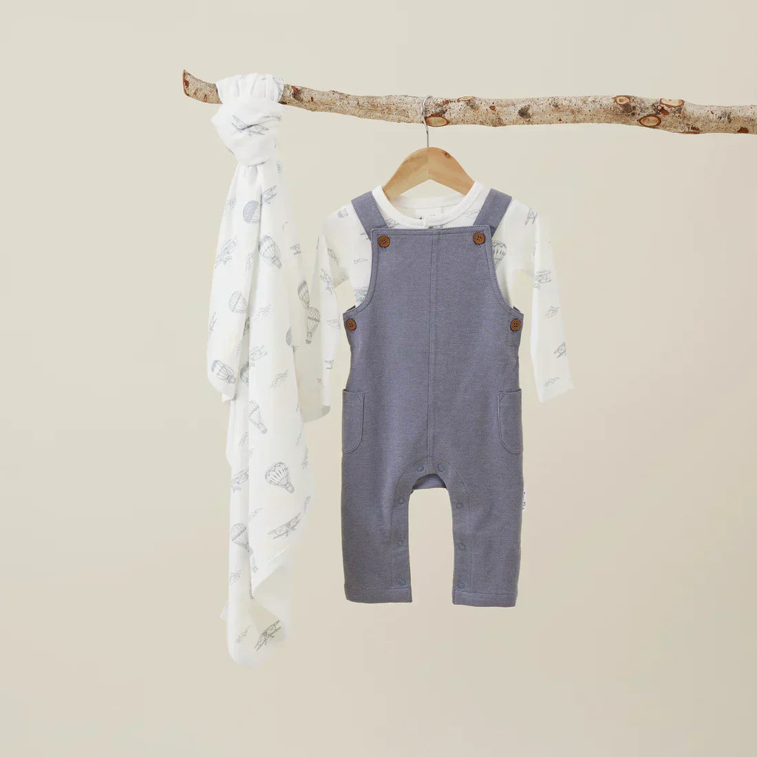 Dark Chambray Overalls