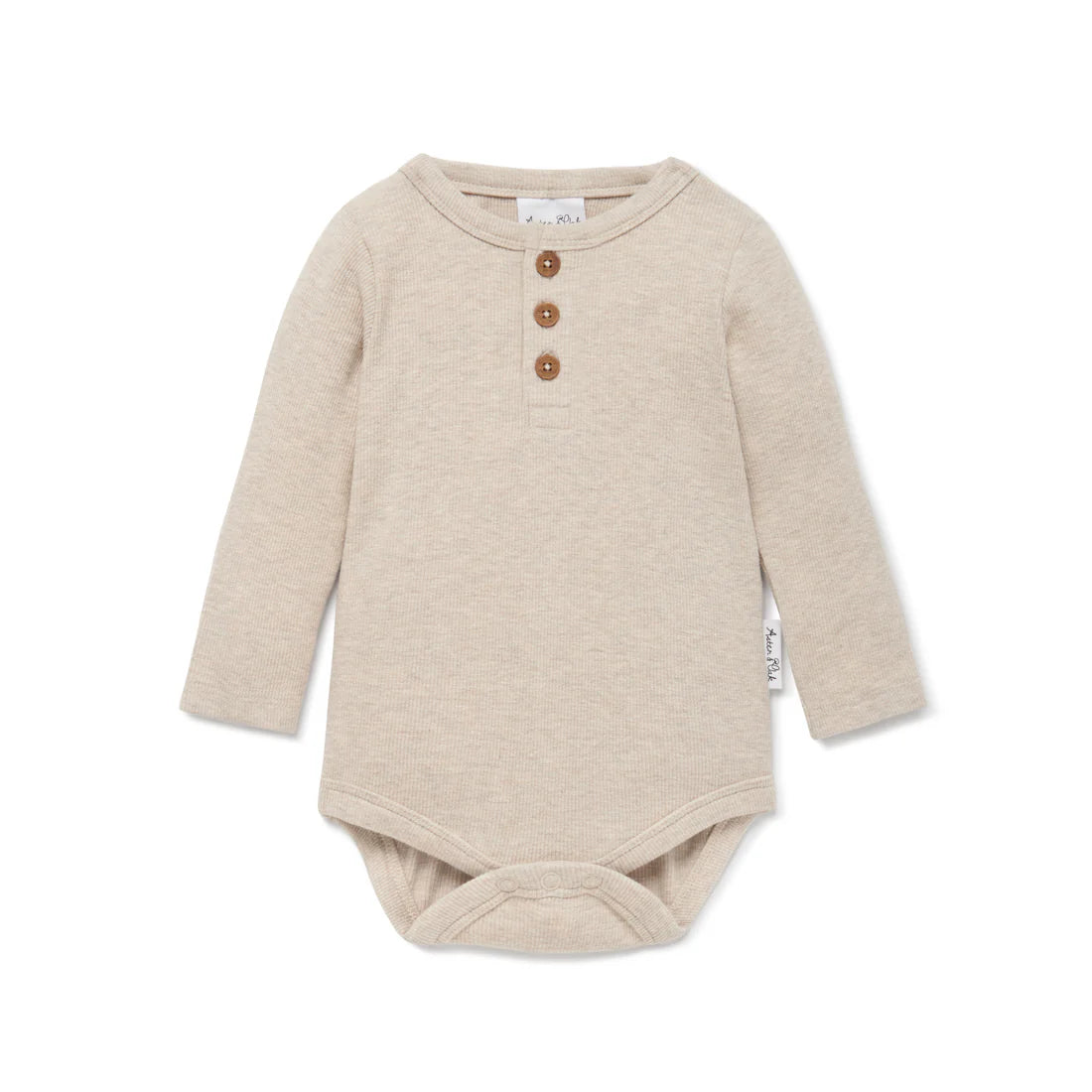 Oatmeal Marle Rib Onesie