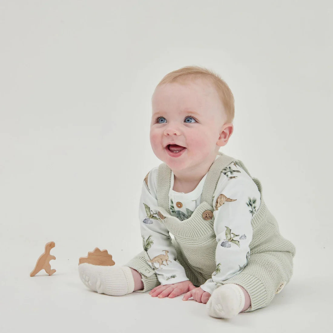 Sage knit pocket overalls