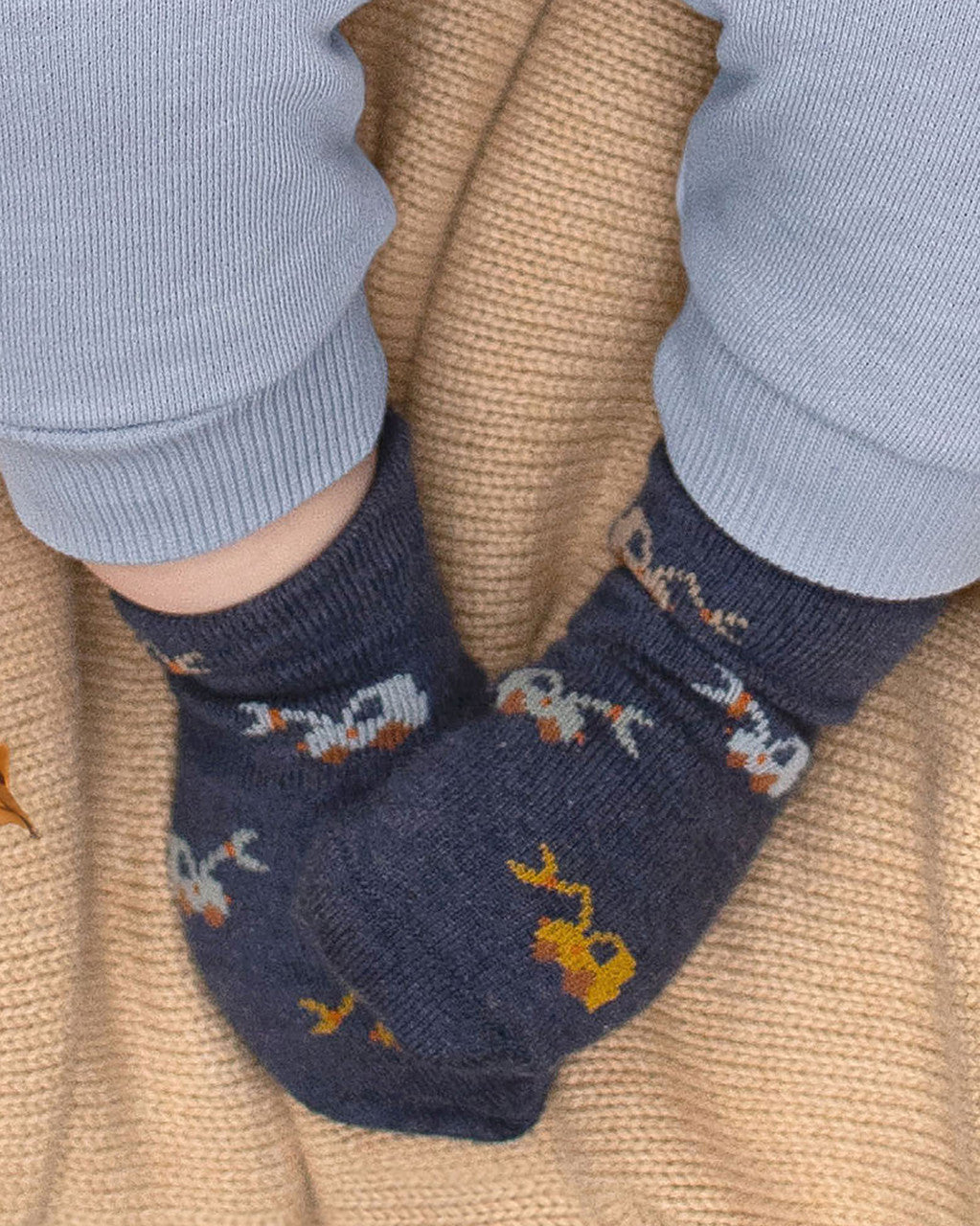 Organic socks ankle Jacquard