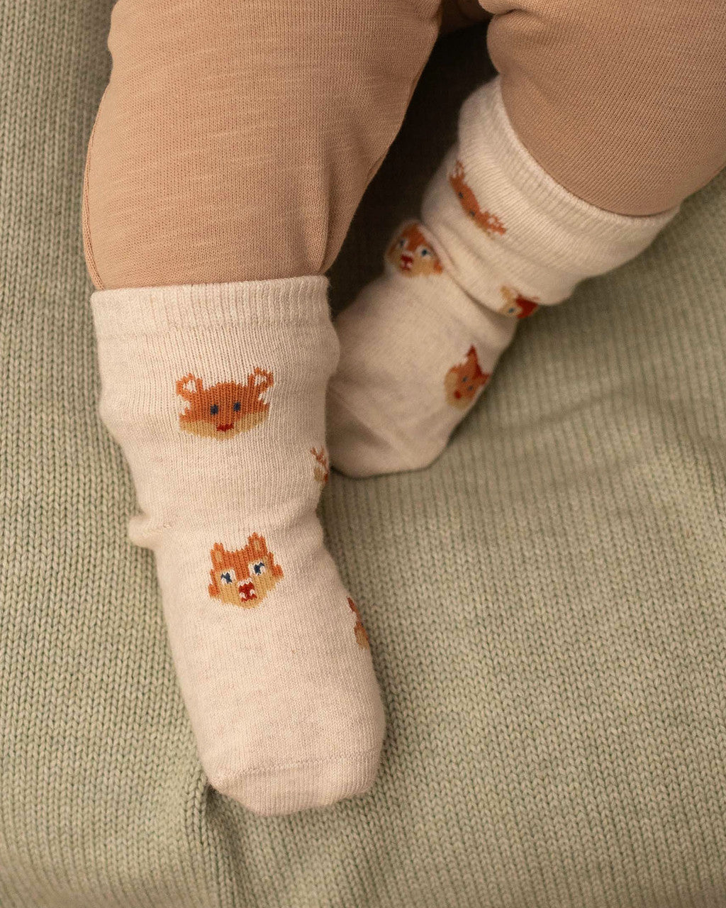 Organic socks ankle Jacquard