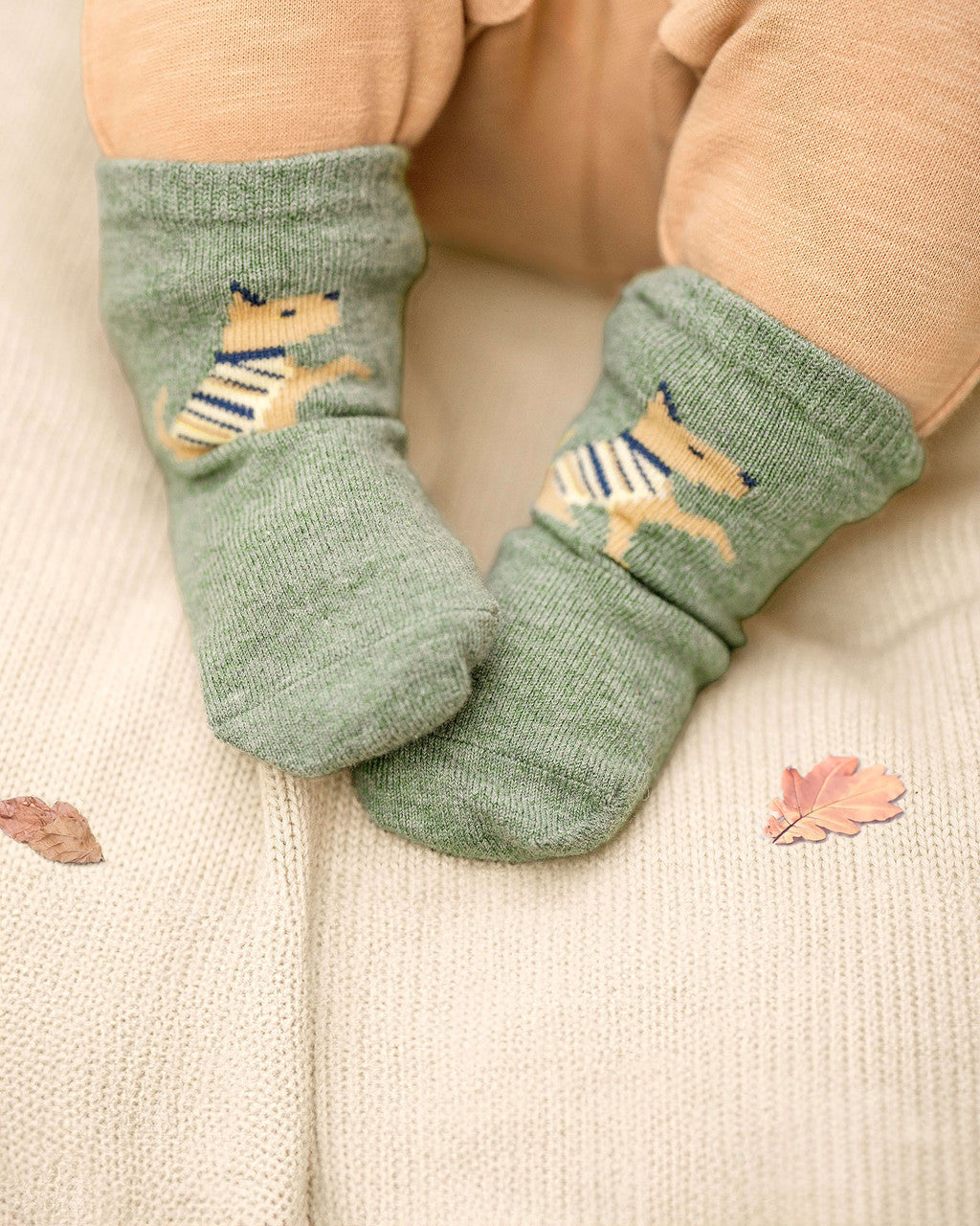 Organic socks ankle Jacquard