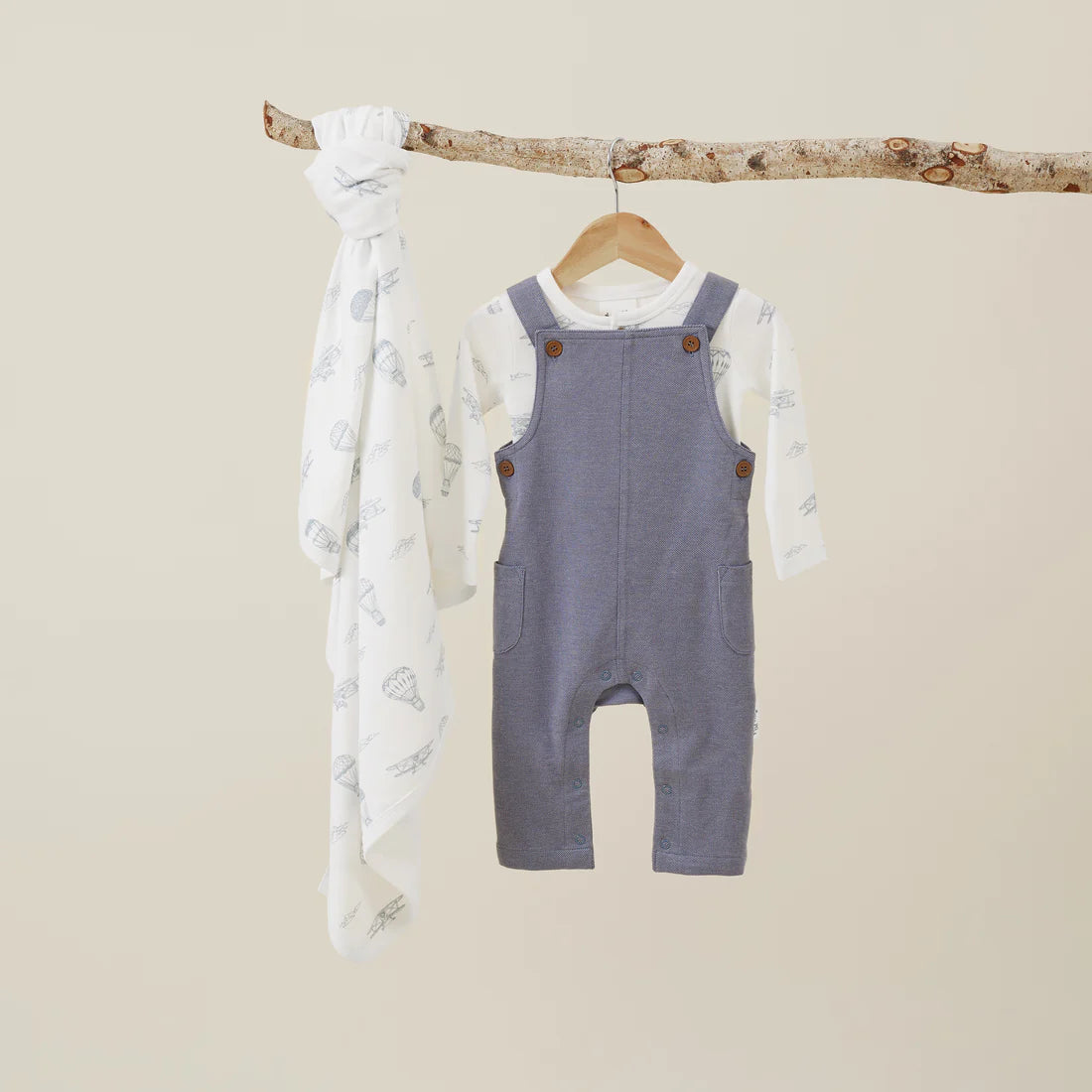 Dark Chambray Overalls