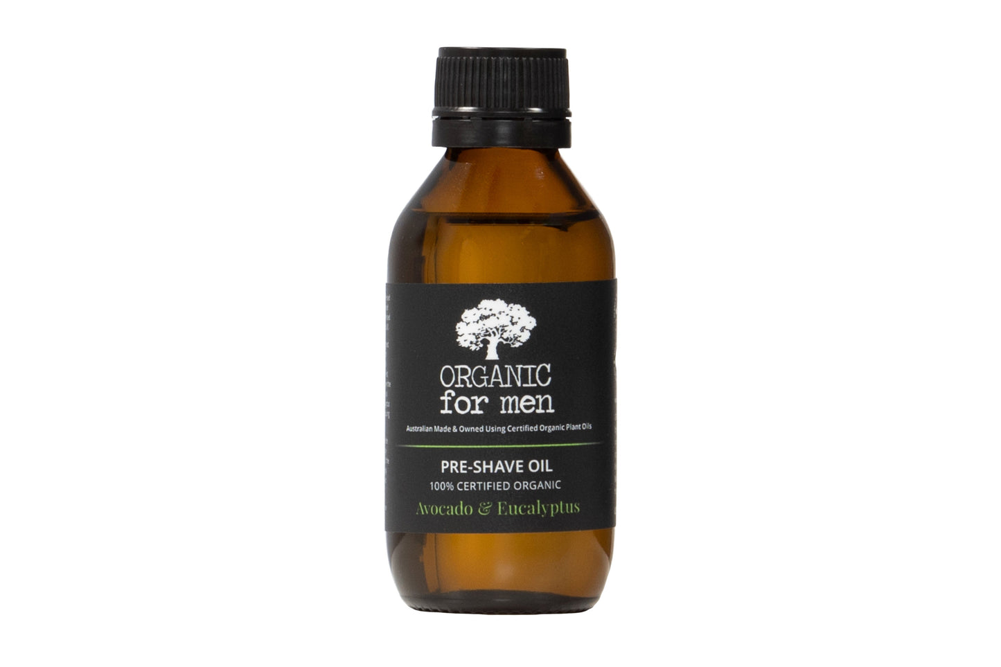 Pre Shave oil Avocado & Eucalyptus 100% Certified Organic
