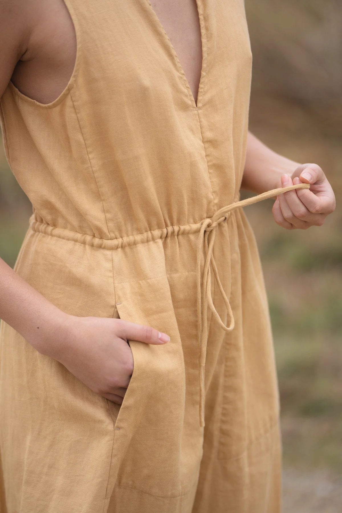 Ruby Linen Dress