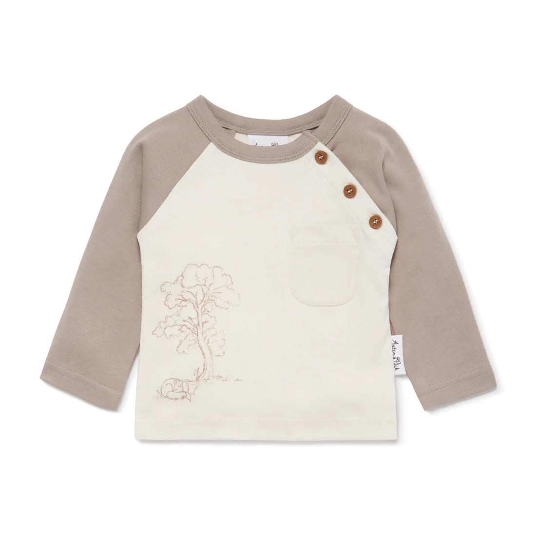 Sleepy Fox Print Tee