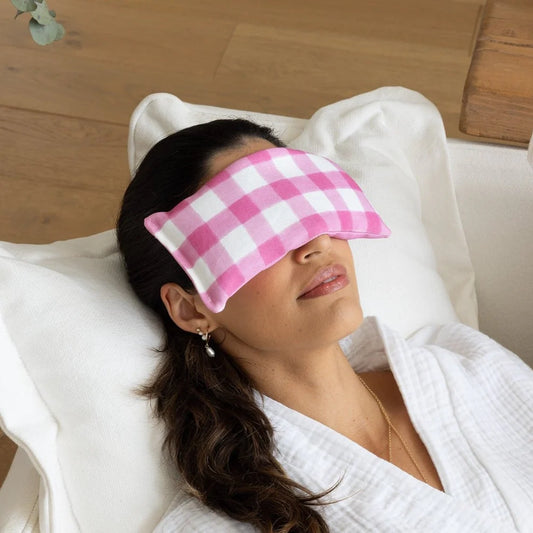 Eye Pillow - Gingham Berry