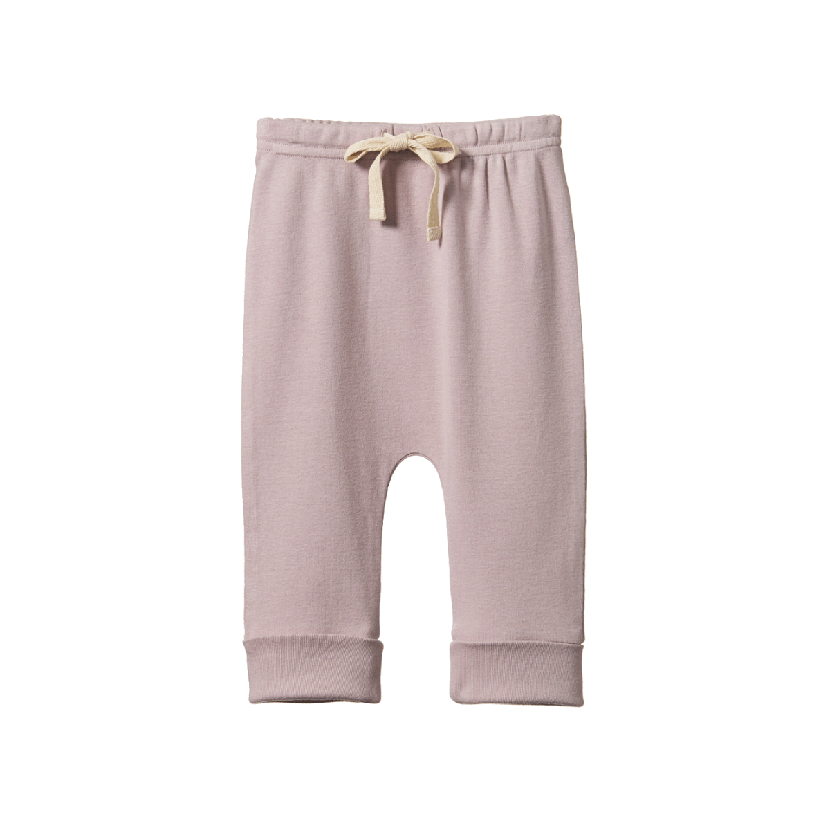 cotton drawstring pants - lilac