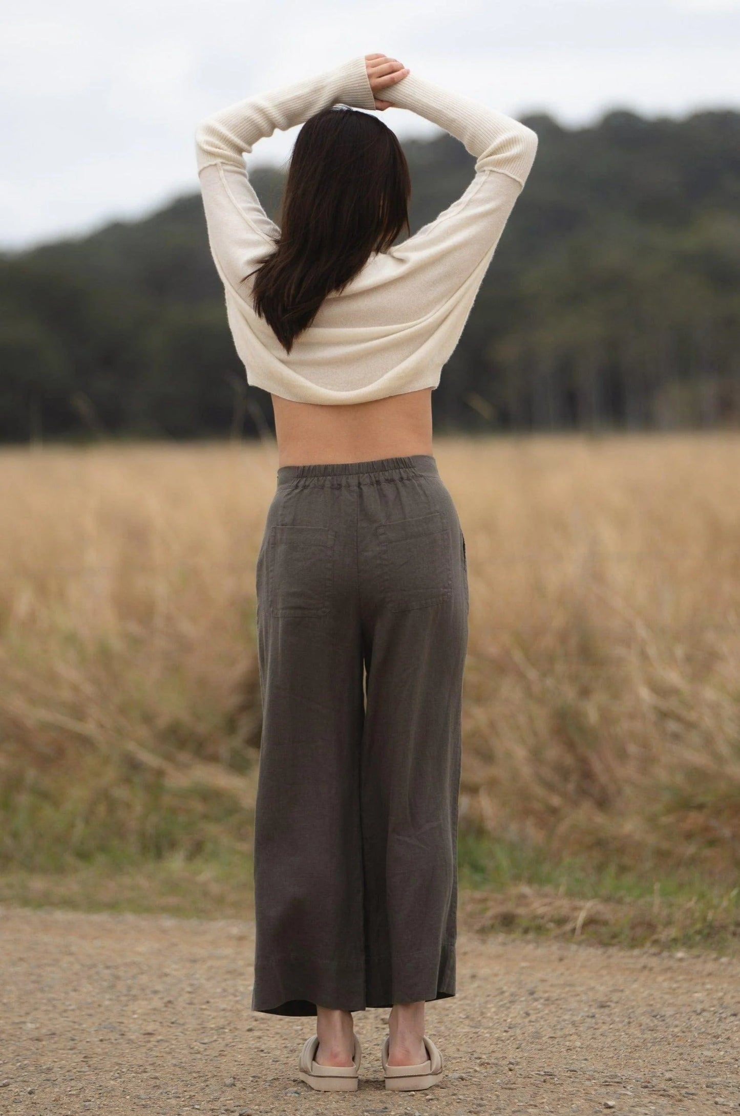 Ivy Linen Crop Pants