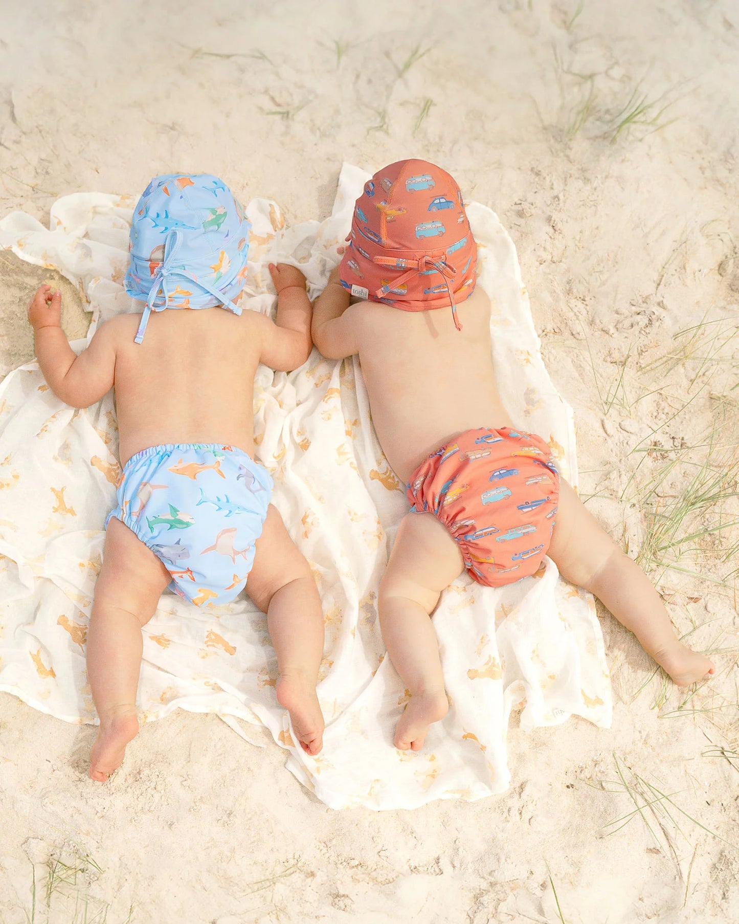 Swim Baby Flap Cap Classic in Sharky