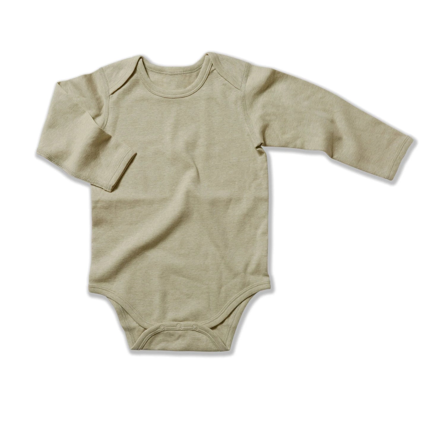 Undyed organic cotton Long Sleeve Bodysuit