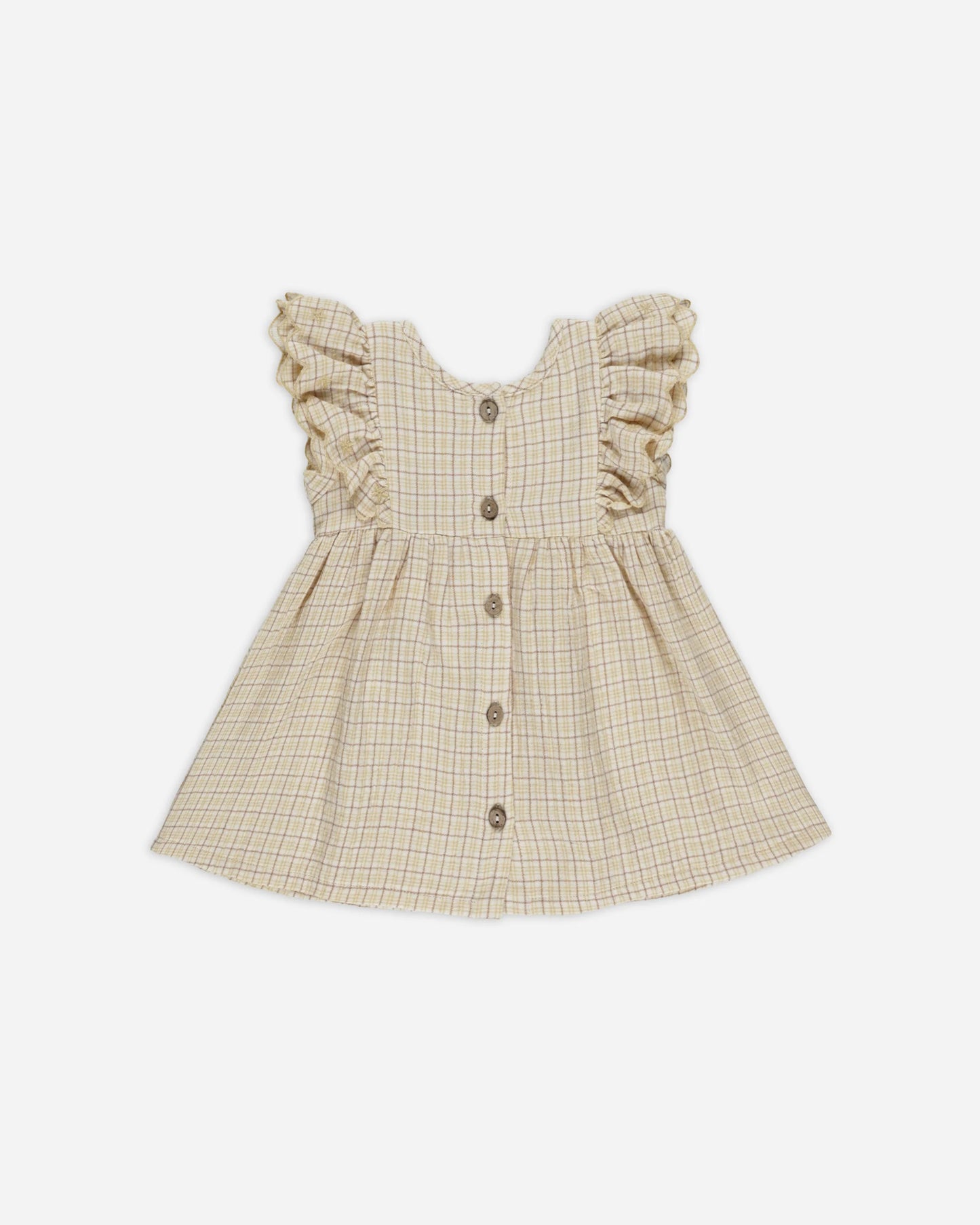 Alina Dress || Yellow Plaid