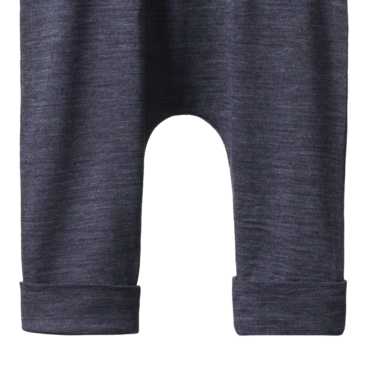 Merino Drawstring Pants in Mulberry Marl