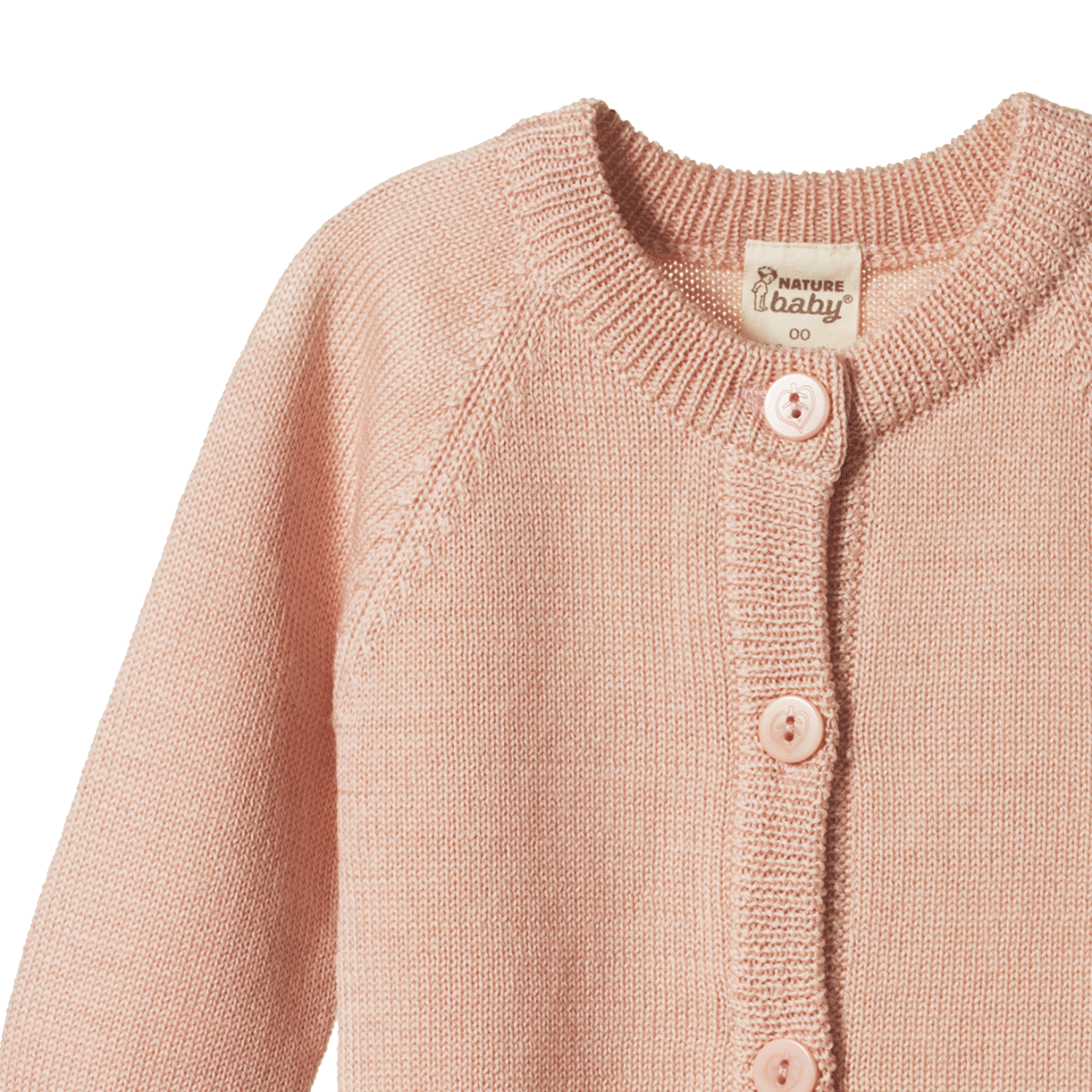Merino Knit Cardigan- Rose Dust