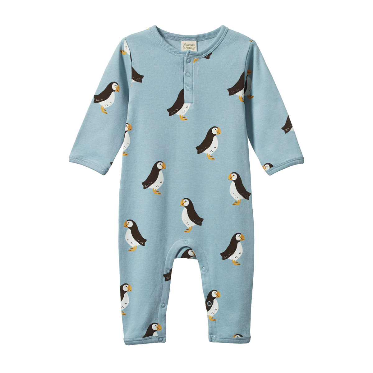 Henley Pyjama Suit- Puffin