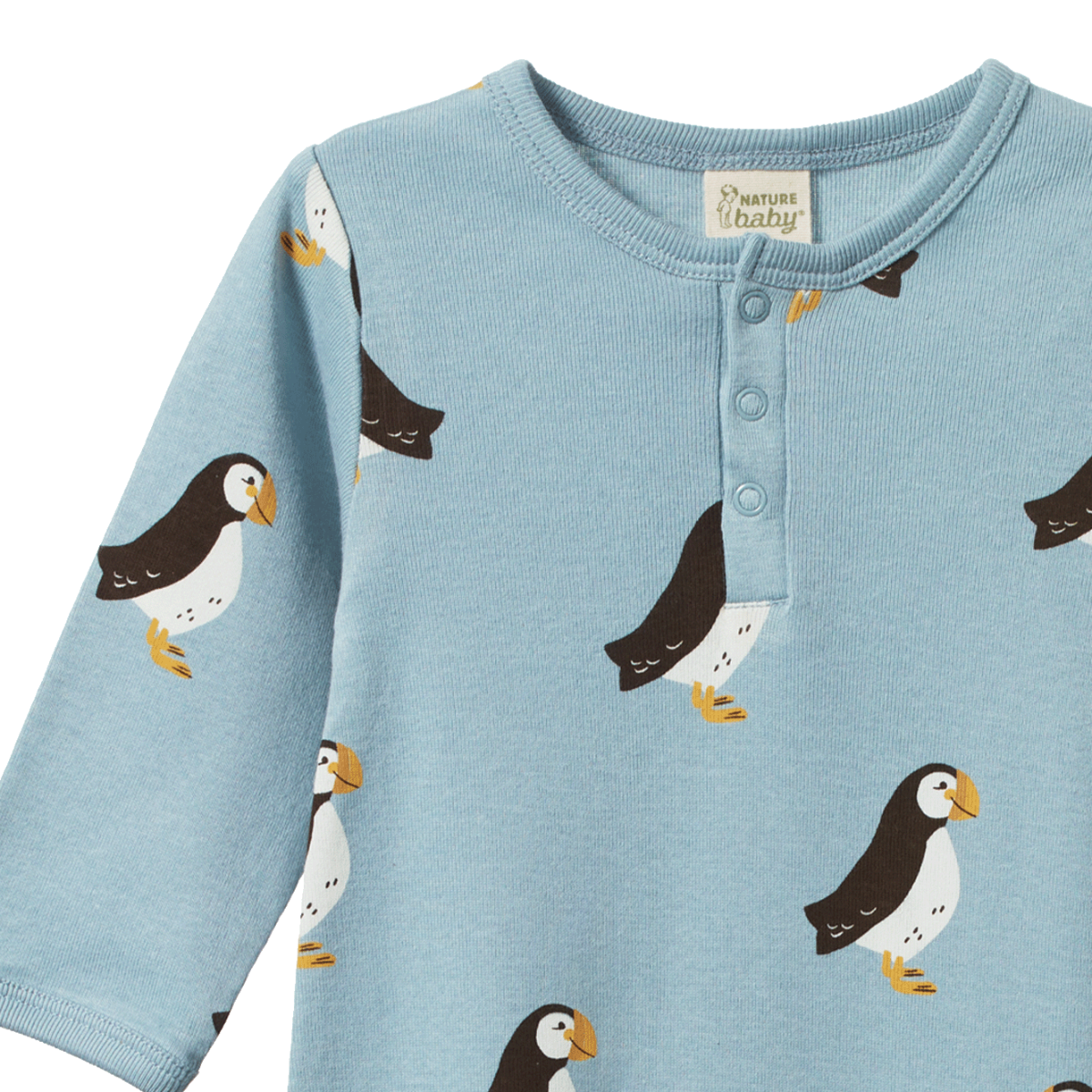 Henley Pyjama Suit- Puffin