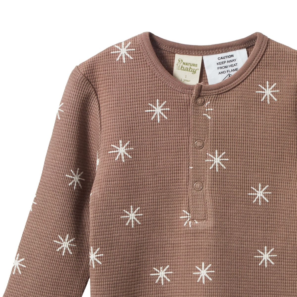 Long Sleeve Waffle Pyjama Set- Twinkle