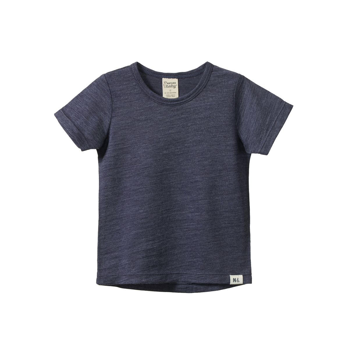 Merino Essential River Tee- Mulberry Marl