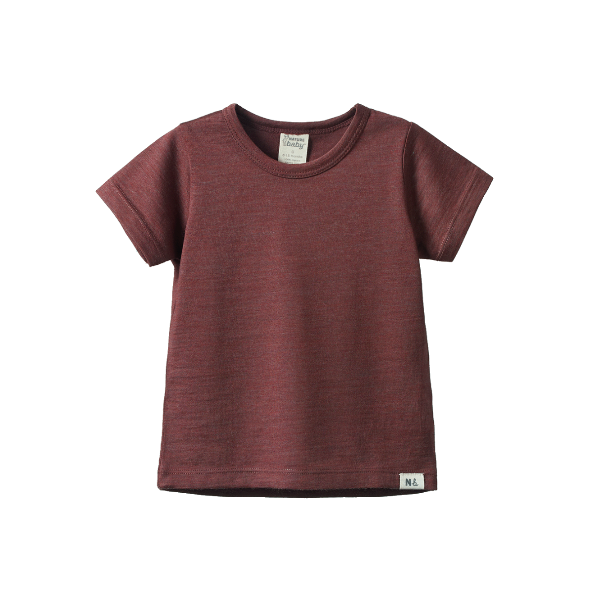 Merino Essentials River Tee- Marron Marl