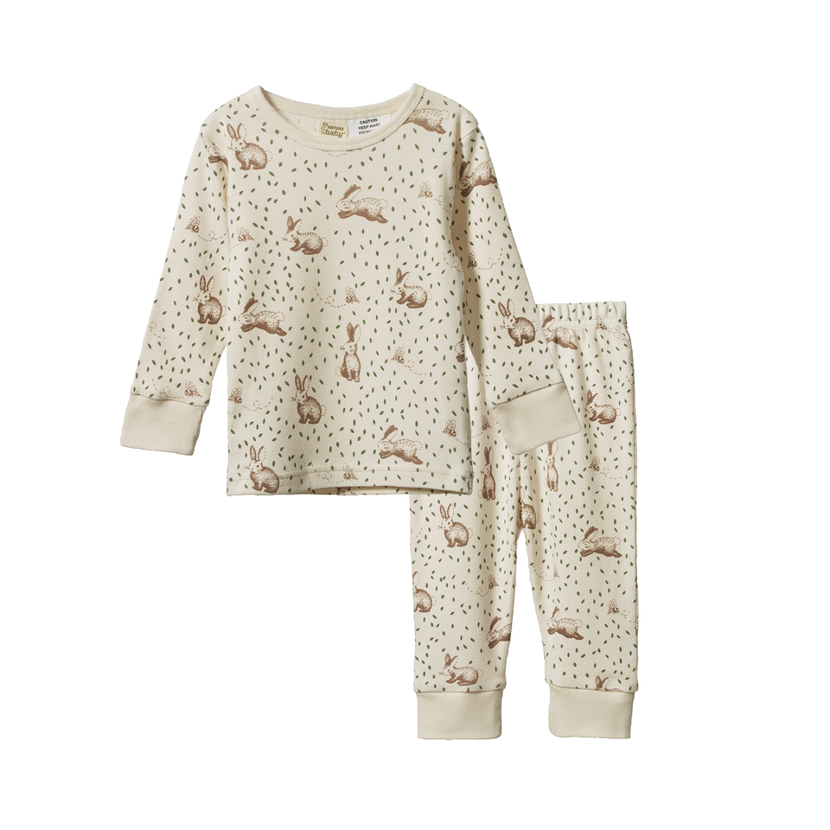 Long Sleeve Pyjama Set- Rabbitty