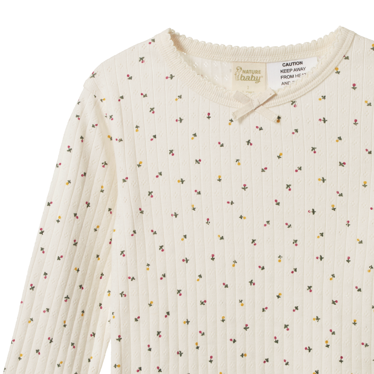 Pointelle Long Sleeve Pyjama Set- Aster Floral