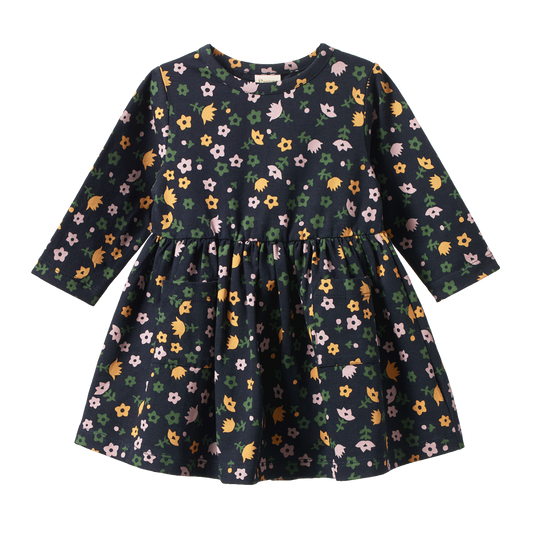 long sleeve twirl dress