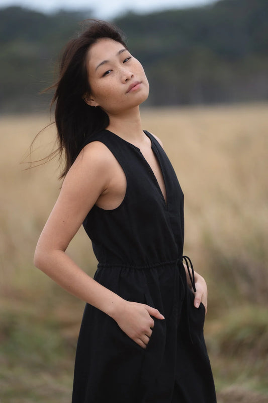 Ruby Linen Dress