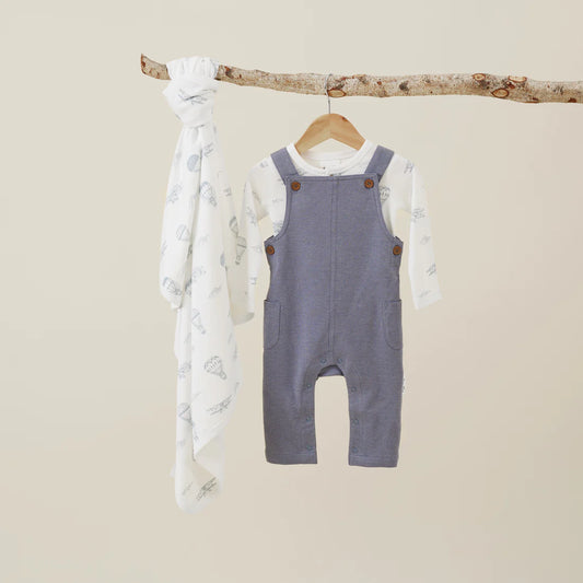 Dark Chambray Overalls