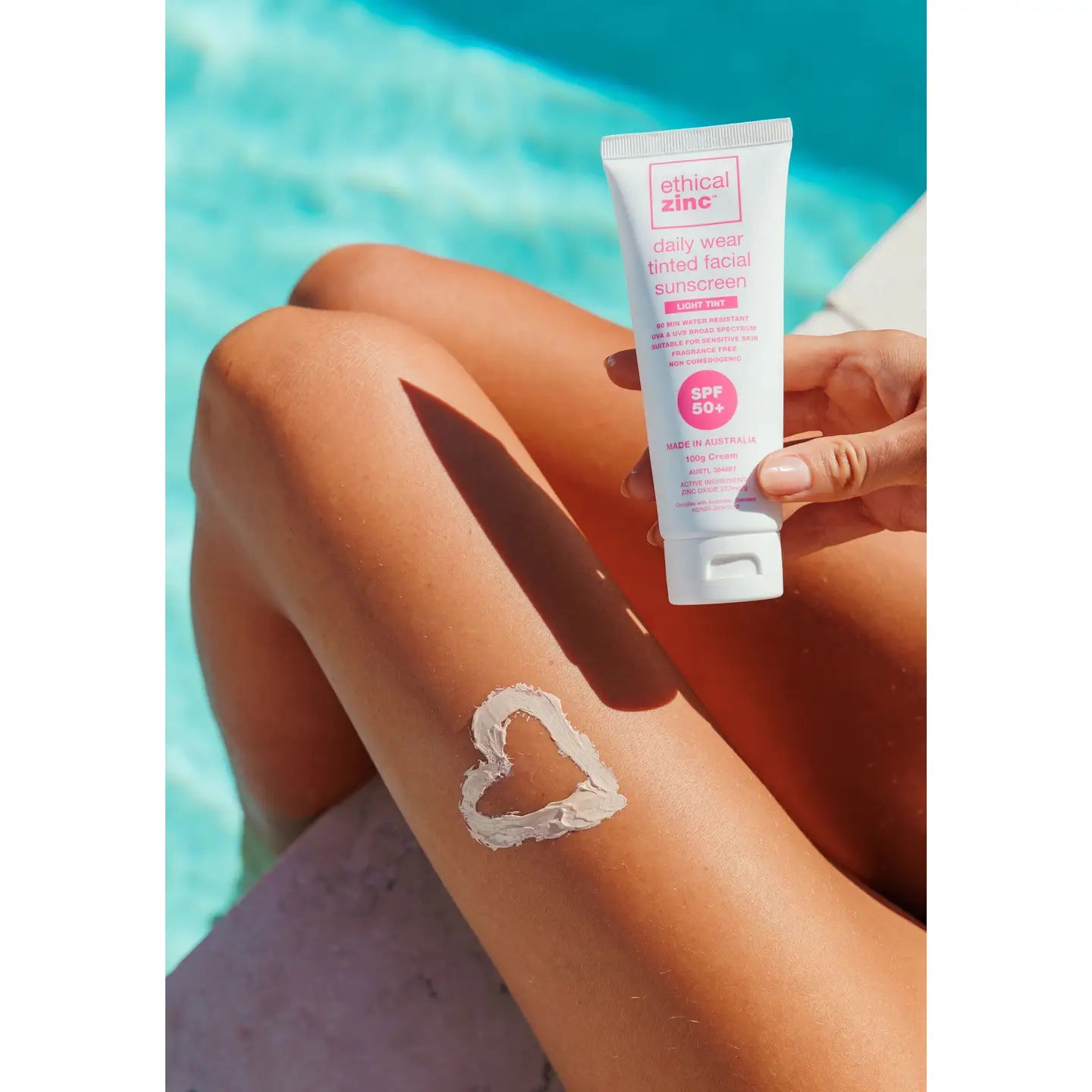 Ethical Zinc SPF50+ Daily Wear Tinted Facial Sunscreen Light