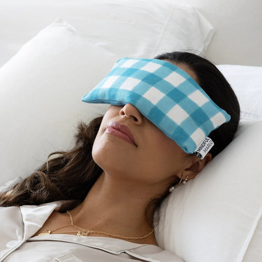 Eye Pillow - Gingham Ocean