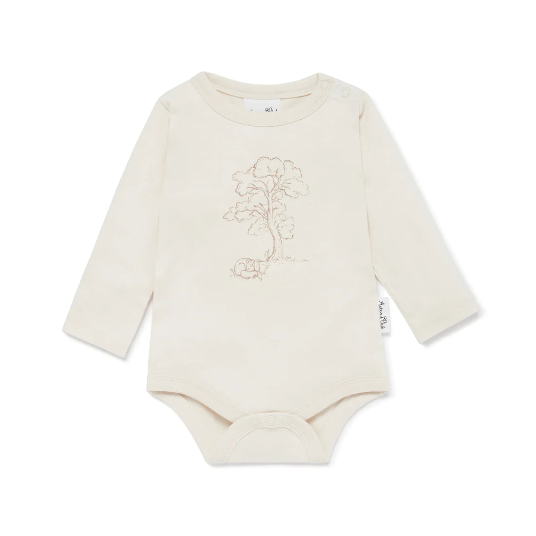 Sleepy Fox Print Onsie