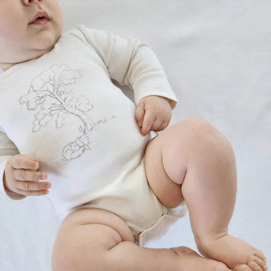 Sleepy Fox Print Onsie