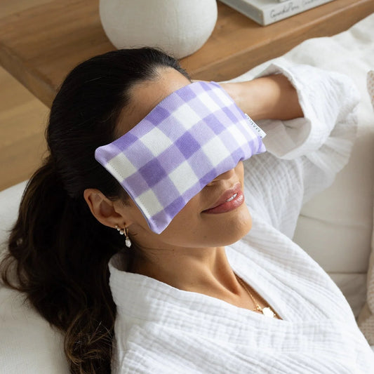 Eye PIllow - Gingham Violet
